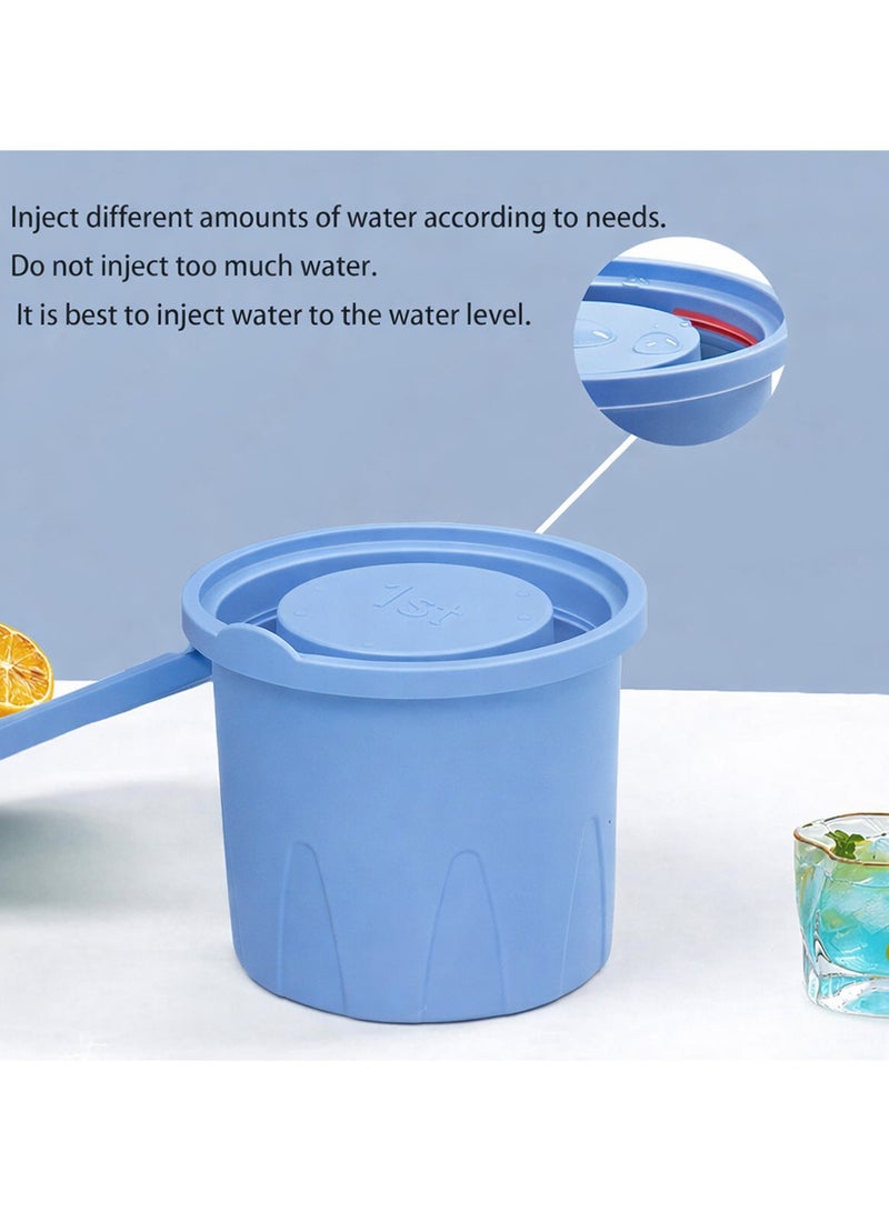 3PCS Hollow Cylindrical Silicone Ice Cube Mold for 24-40oz Flask Thermos Tumbler BPA-Free Ideal for Juice Drinks Coffee (Blue) - Image 2